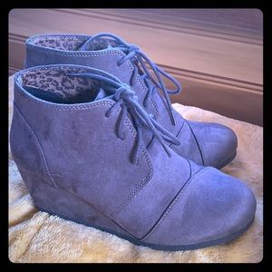 Gray Wedges Marco Republic Ankle Boots
